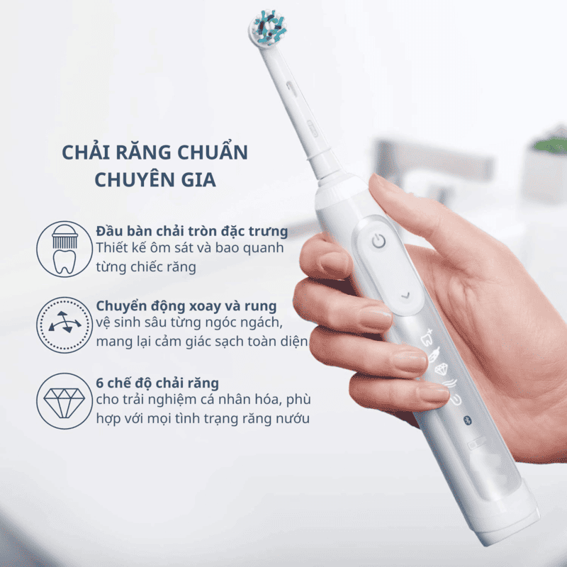 Bàn Chải Điện Oral-B Guide Genius Alexa Built-In, 6 Chế Độ Làm Sạch