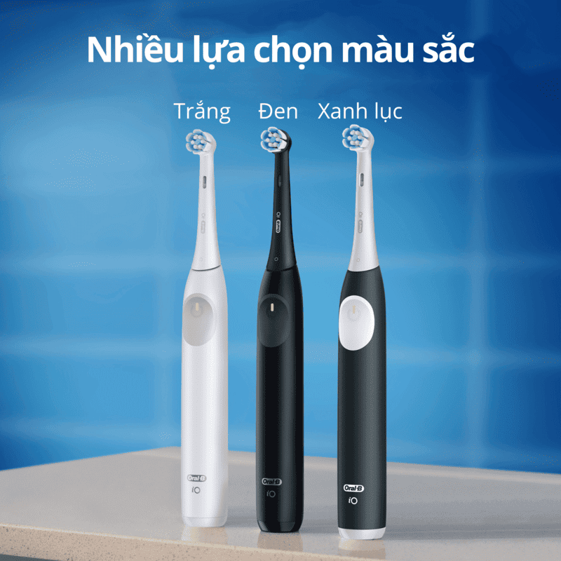 Bàn Chải Điện Oral-B iO2 Máy Đánh Răng Thông Minh 3 Chế Độ Làm Sạch