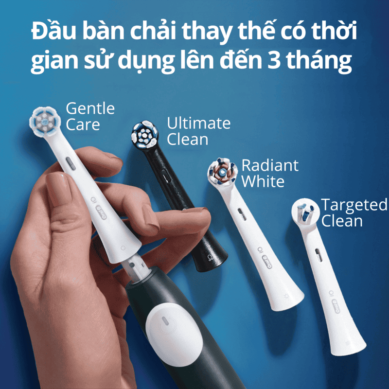 Bàn Chải Điện Oral-B iO2 Máy Đánh Răng Thông Minh 3 Chế Độ Làm Sạch