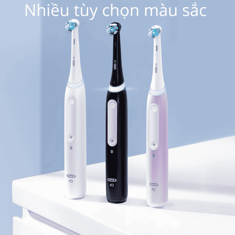 Bàn Chải Điện Oral-B iO4 Công Nghệ Vi Rung Bảo Vệ Nướu, 4 Chế Độ