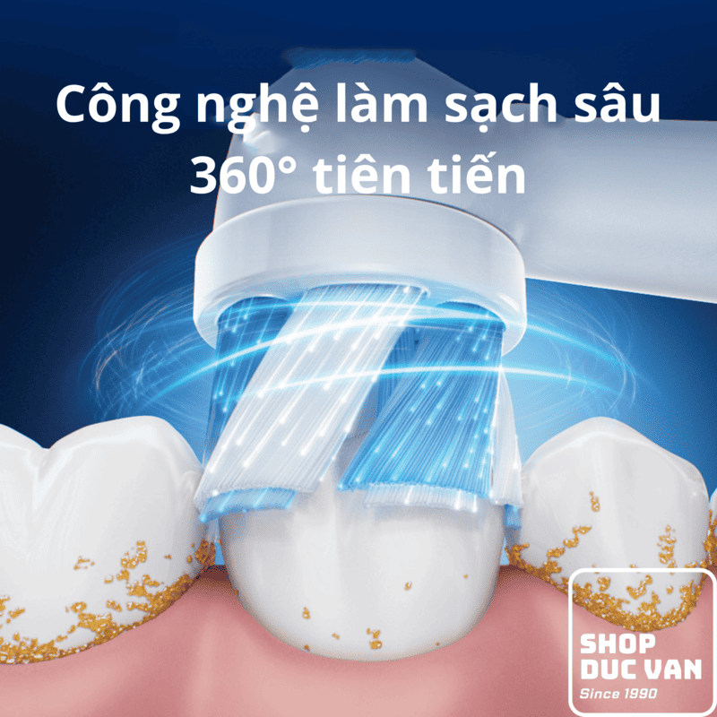 Bàn Chải Điện Oral-B iO4 Công Nghệ Vi Rung Bảo Vệ Nướu, 4 Chế Độ