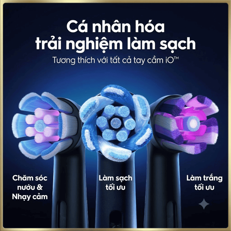 Bàn Chải Điện Oral-B iO7 (Series 7) - Công Nghệ Từ Tính, Sạc Nhanh 3H