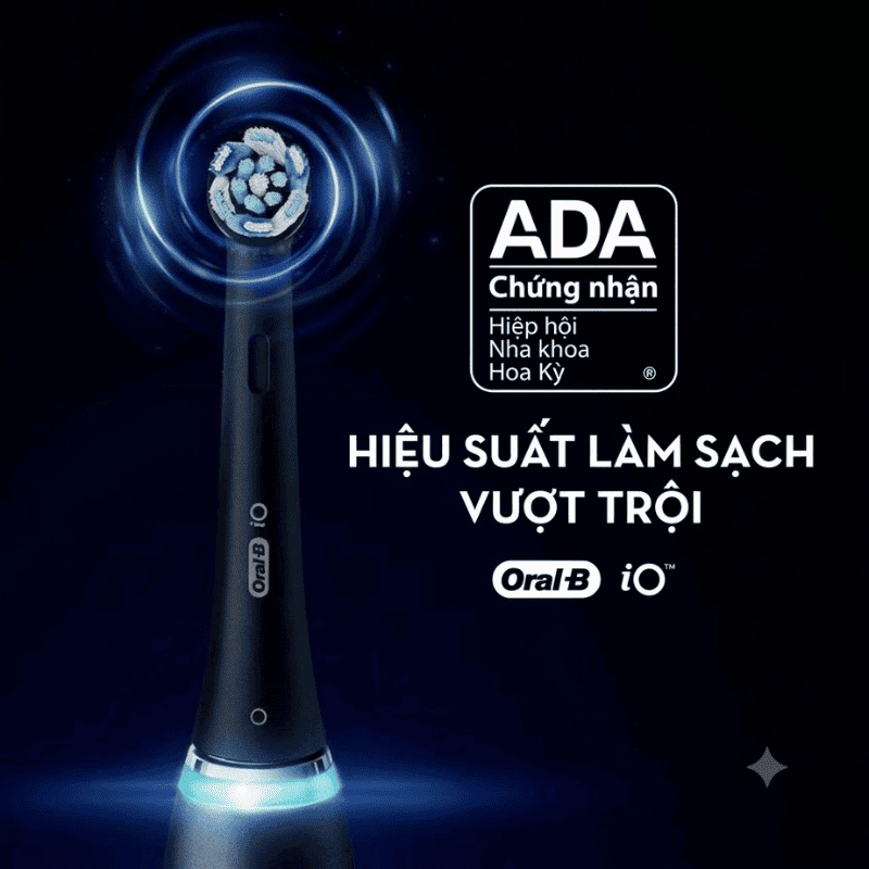 Bàn Chải Điện Oral-B iO9 Series Chính Hãng - 7 Chế Độ Làm Sạch, Công Nghệ AI, Cảm Biến Áp Lực