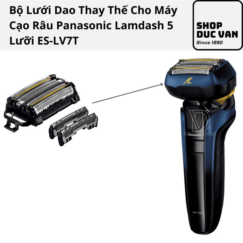Bộ Lưỡi Và Màng Cạo Râu Panasonic 5 Lưỡi Dành Cho ES-LV7A ES-LV7B ES-LV7C ES-LV7D ES-LV7E