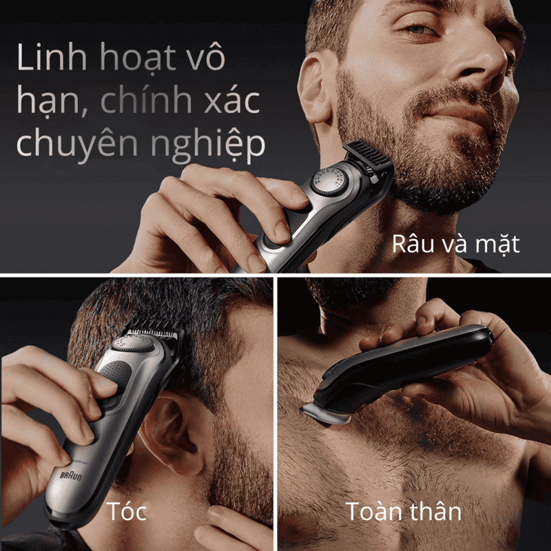 Braun Series 7 AIO 7440 All-In-One Multi-Grooming Trimmer and Beard Styling Kit