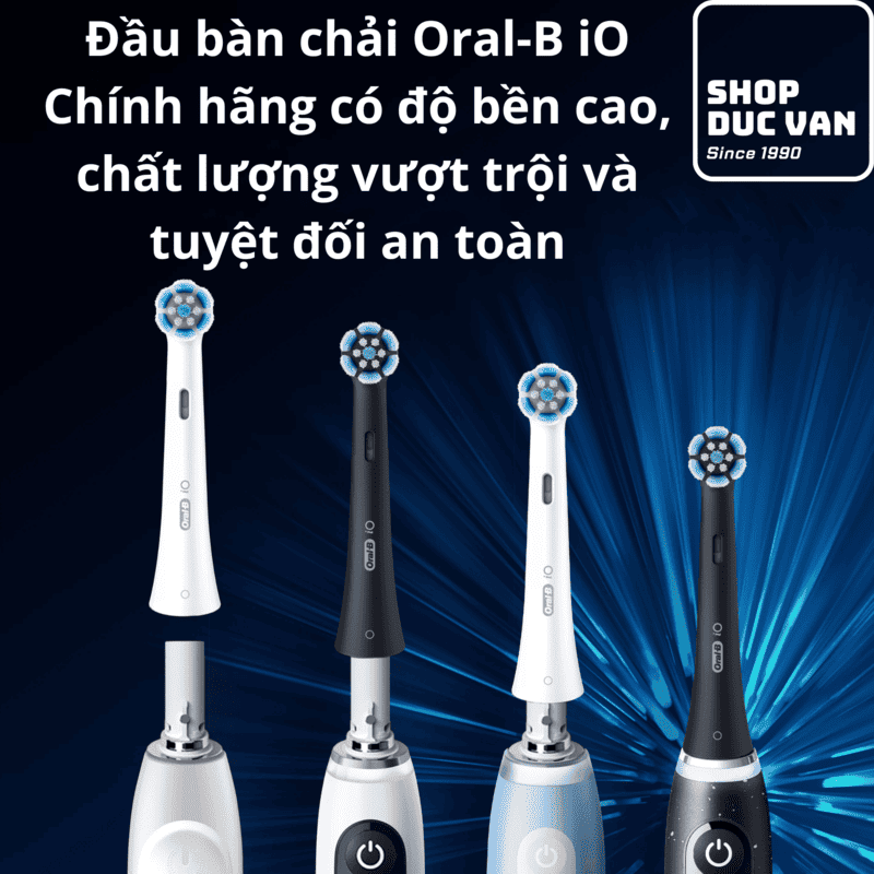 Đầu Bàn Chải Điện Thay Thế Oral-B iO Ultimate Clean, Làm Sạch Sâu 360°