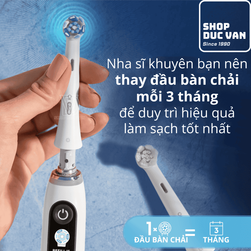 Đầu Bàn Chải Điện Thay Thế Oral-B iO Ultimate Clean, Làm Sạch Sâu 360°