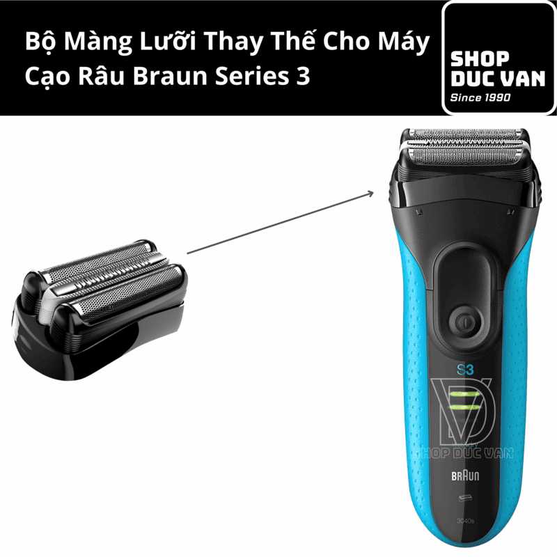 Đầu Cạo Braun 32B Thay Thế Cho Máy Braun Series 3 3000s 3010s 3020s 3030s 3040s 3050cc