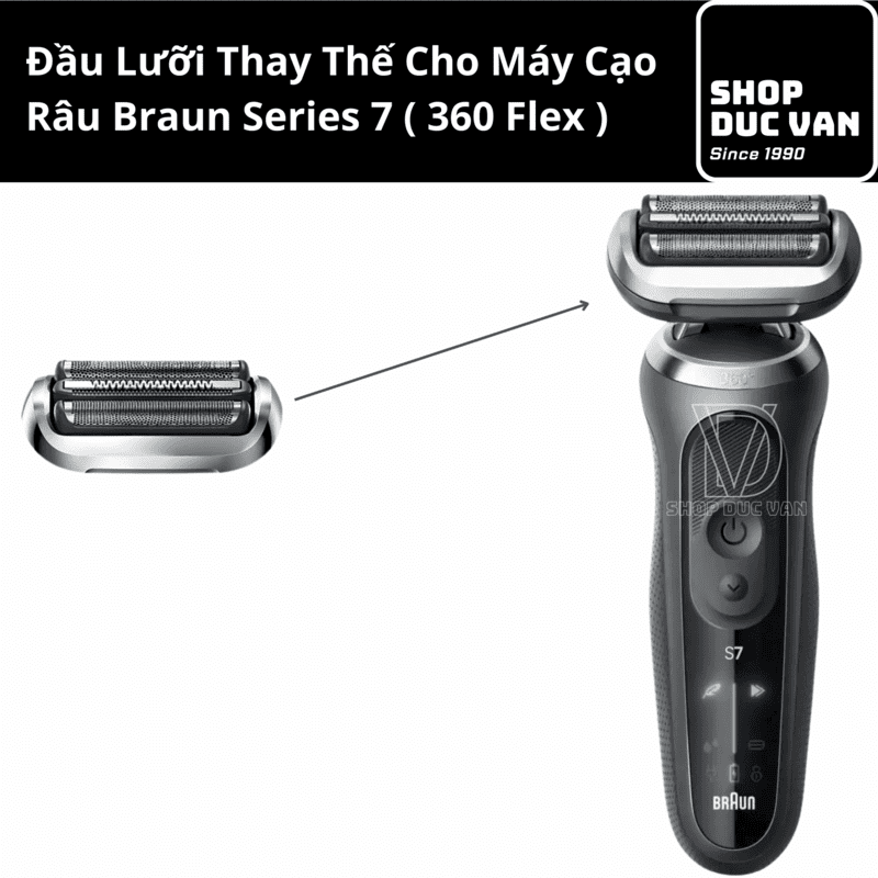 Đầu Cạo Braun 74S Thay Thế Máy Cạo Râu Braun Series 7 7120s 7125s 7127cs 7171cc 7177cc 7175cc