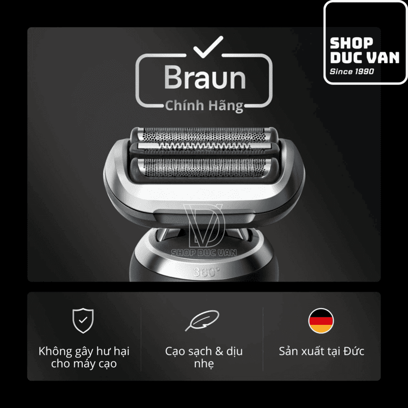 Đầu Lưỡi Cạo Râu Thay Thế Braun 64B Cho Máy Cạo Râu Braun Series 6 (6120s, 6172cc, 6177cc, 62-B1200s)