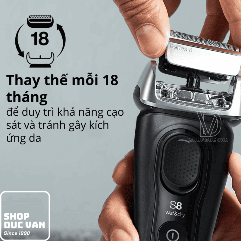 Đầu Cạo Thay Thế Braun 83M Chính Hãng Cho Máy Cạo Râu Series 8 8413s 8417s 8513s 8517s 8519s