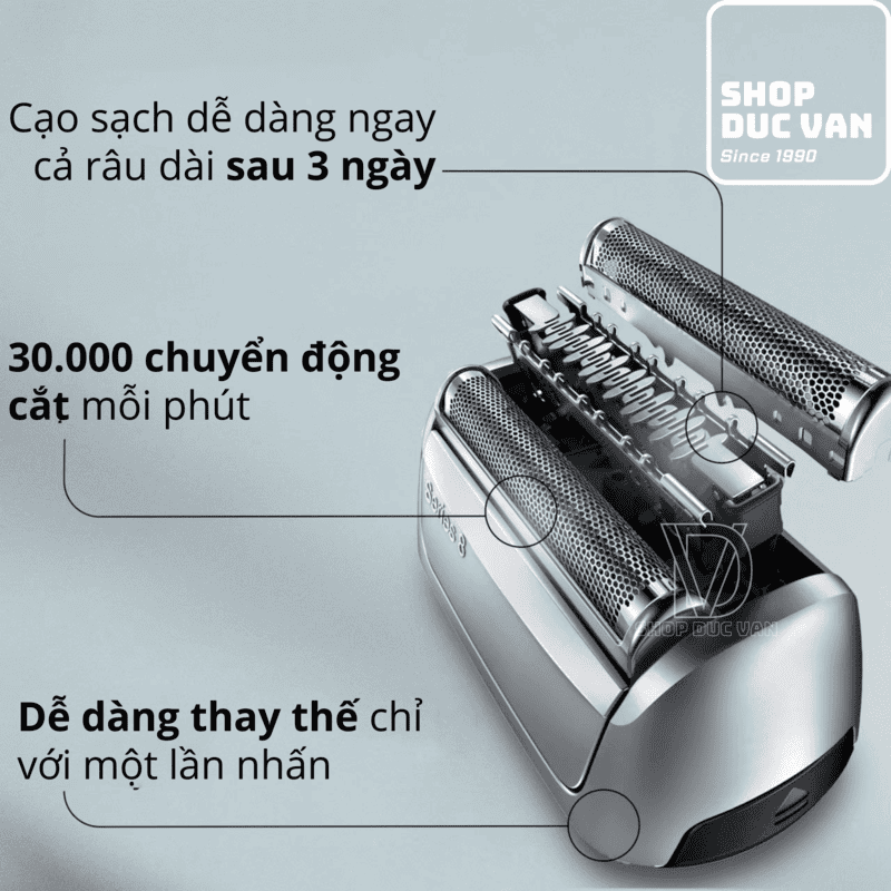 Đầu Cạo Thay Thế Braun 83M Chính Hãng Cho Máy Cạo Râu Series 8 8413s 8417s 8513s 8517s 8519s