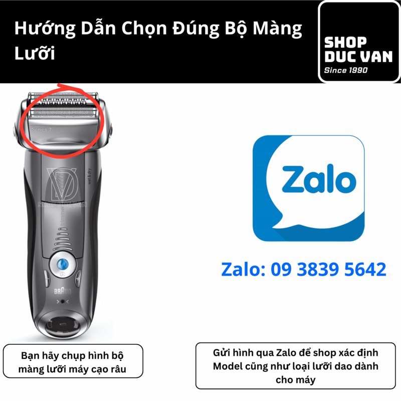 Đầu Cạo Râu Braun 70S Thay Thế Series 7 Model 720s 730s 740s 750cc 760cc 765cc 790cc 795cc