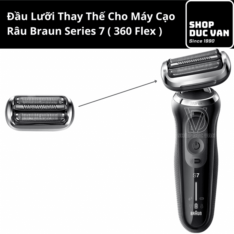 Đầu Cạo Thay Thế Braun 73S Dùng cho Máy Cạo Râu Braun Series 7  Thế Hệ Mới 7085cc 7075cc 7020s