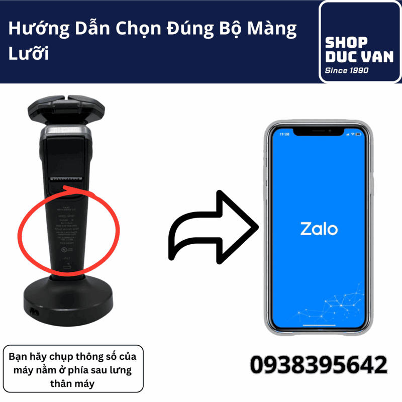 Lưỡi Máy Cạo Râu Philips Series 9000 Thay Thế Cho Model S9502, S9606