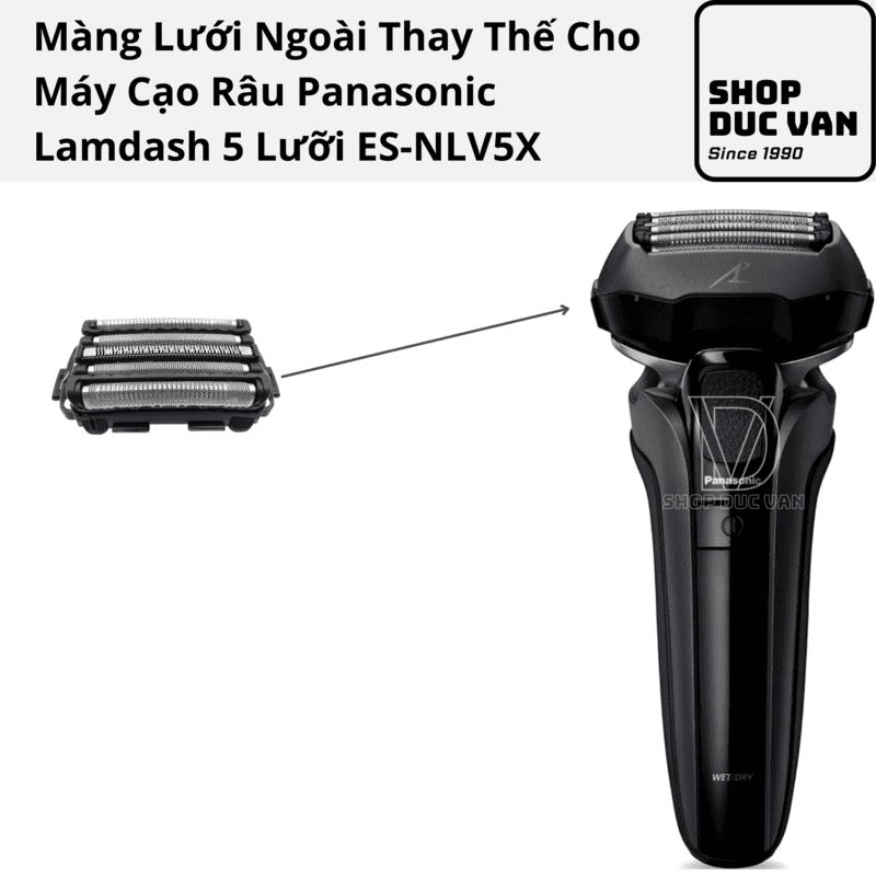 Màng Ngoài Thay Thế Panasonic Cho Máy Cạo Râu Lamdash 5 Lưỡi ES-LVFX ES-LVHX ES-NLV5X ES-NLV7X