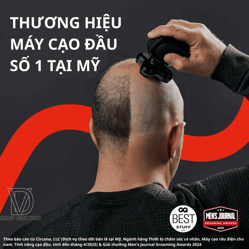 Máy Cạo Đầu Remington RX7 Ultimate Series XR7200 - Máy Cạo Râu 5 Đầu Cạo Lưỡi Kép, Chế Độ Turbo Cạo Siêu Tốc, Kháng Nước 100%, Sạc Nhanh