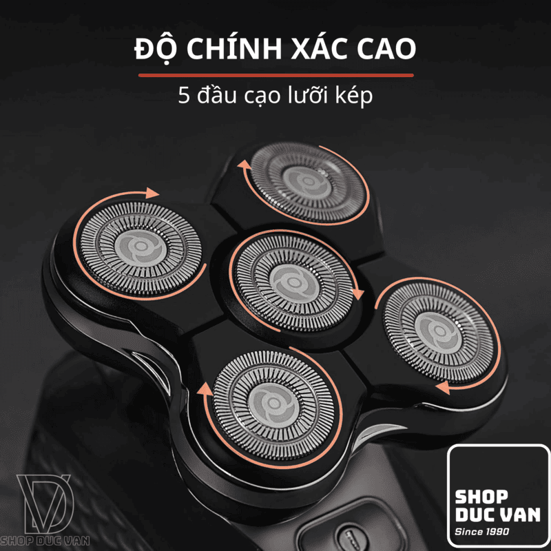 Máy Cạo Đầu Remington RX7 Ultimate Series XR7200 - Máy Cạo Râu 5 Đầu Cạo Lưỡi Kép, Chế Độ Turbo Cạo Siêu Tốc, Kháng Nước 100%, Sạc Nhanh