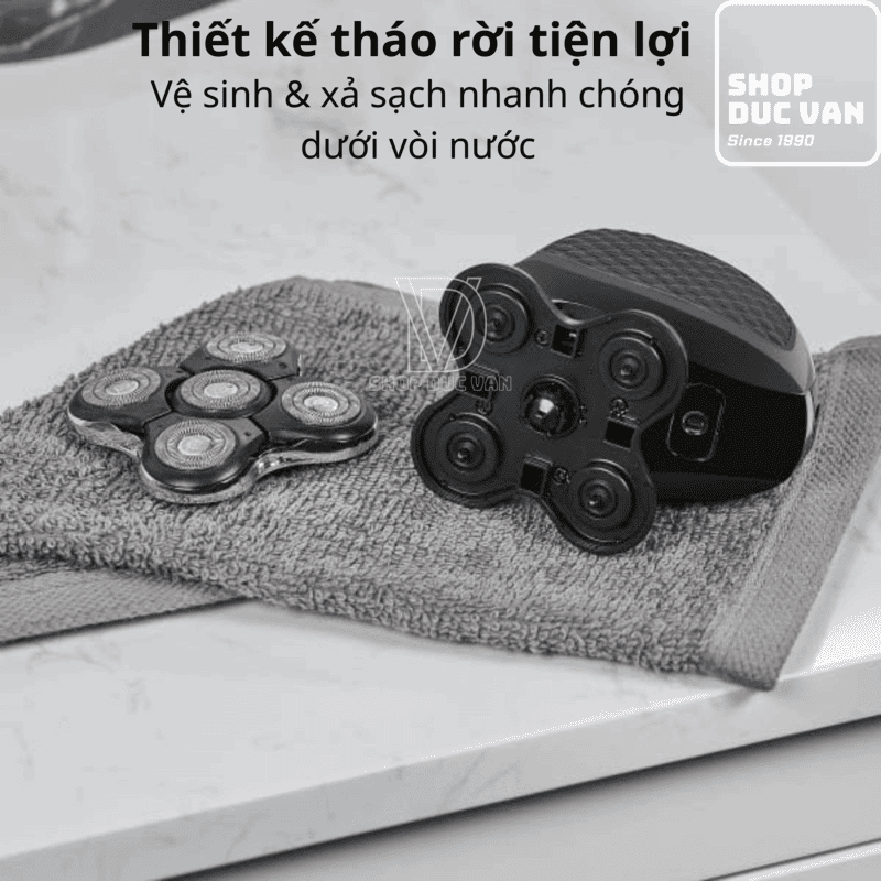 Máy Cạo Đầu Remington RX7 Ultimate Series XR7200 - Máy Cạo Râu 5 Đầu Cạo Lưỡi Kép, Chế Độ Turbo Cạo Siêu Tốc, Kháng Nước 100%, Sạc Nhanh