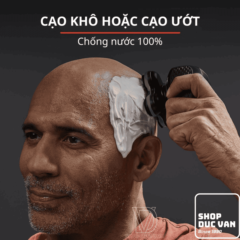 Máy Cạo Đầu Trọc Remington XR7000 (RX7 Balder Pro) - 5 Đầu Cạo Đa Chiều, Chống Nước WETech, Pin Lithium 50 Phút
