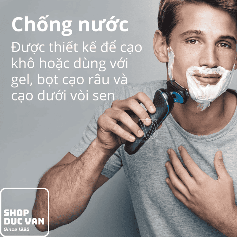Braun Electric Shaver Series 5 5118s Waterproof Wat & Dry Shave, Turbo Shaving Mode & Pricision Trimmer