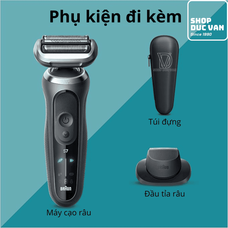 Máy Cạo Râu Braun Series 7 7120s Cạo Ướt & Khô