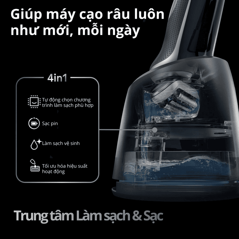 Braun Series 7 7171cc Electric Shaver – 360° Flex Head, SmartCare Cleaning & Charging Station, Made in Germany