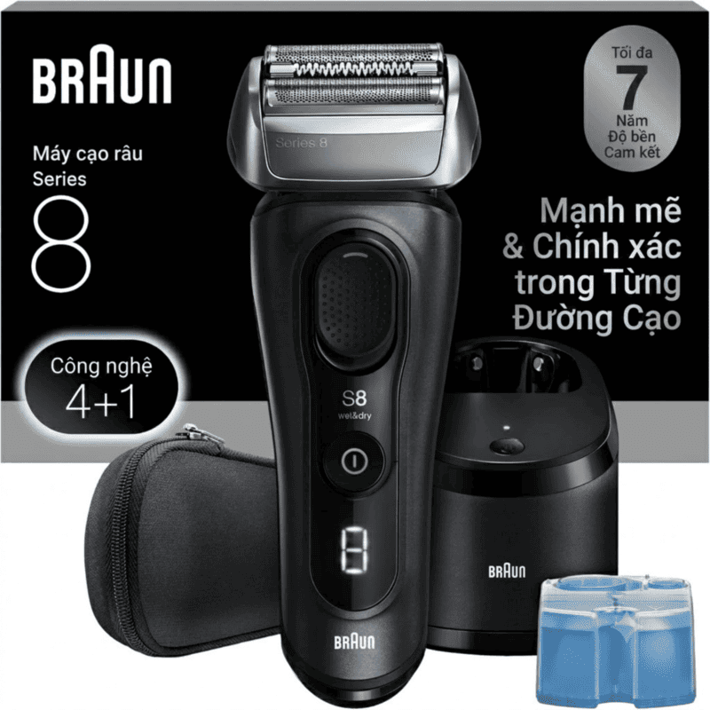 Braun Series 8 8567cc Electric Shaver (Made in Germany) AutoSense Sensor & SmartCare Station