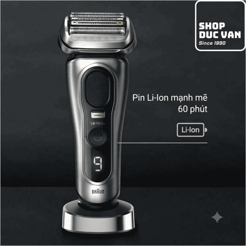 Máy Cạo Râu Braun Series 9 PRO+ 9517s Cao Cấp - Kèm Đế Sạc & Hộp Đựng