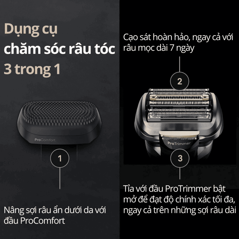 Braun Series 9 Pro+ 9597cc Premium Smart Electric Shaver - Men's Razor Made in Germany with 6-in-1 SmartCare Center & ProComfort Head