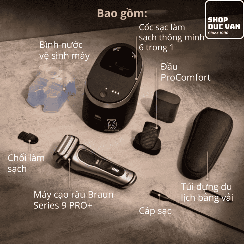 Braun Series 9 Pro+ 9597cc Premium Smart Electric Shaver - Men's Razor Made in Germany with 6-in-1 SmartCare Center & ProComfort Head