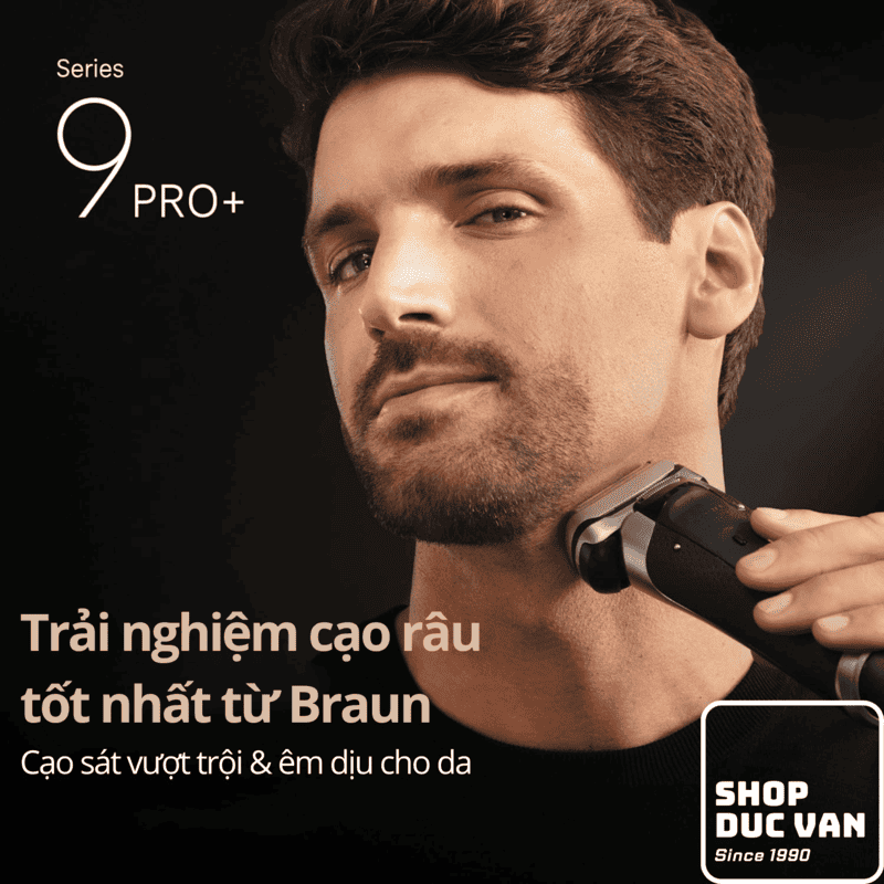 Braun Series 9 Pro+ 9660ccps Premium Men's Electric Shaver with 6-in-1 SmartCare Cleaning & Charging Center Includes Extra Replacement Head