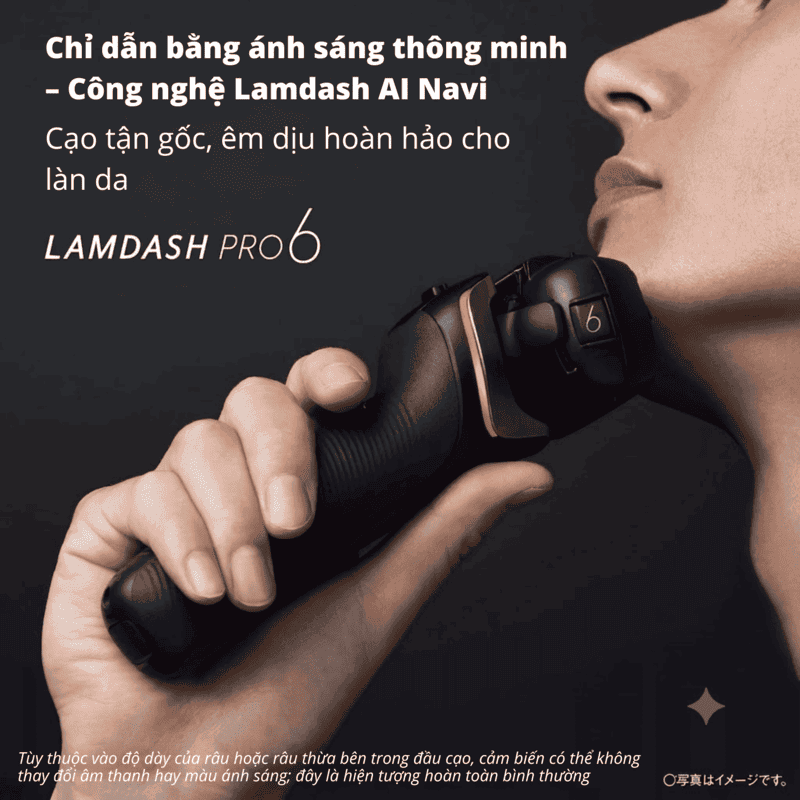 Premium Panasonic ES-L650U Lamdash PRO 6 Electric Shaver Close Shave for Thick Beards, 5D Multi-Flex Contour Head for Sensitive Skin, IPX7 Waterproof, USB Type-C Charging