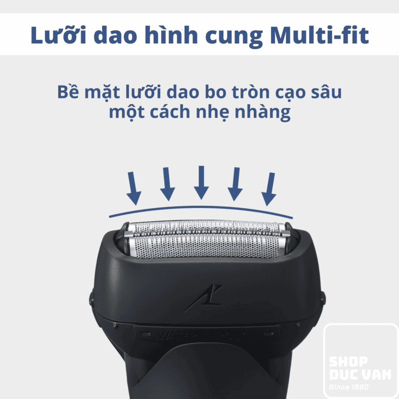 Panasonic ES-L321W Wet & Dry Electric Razor - Smart Lamdash AI Sensor, Built-In Foam Making Mode, 1-Hour Fast Charge