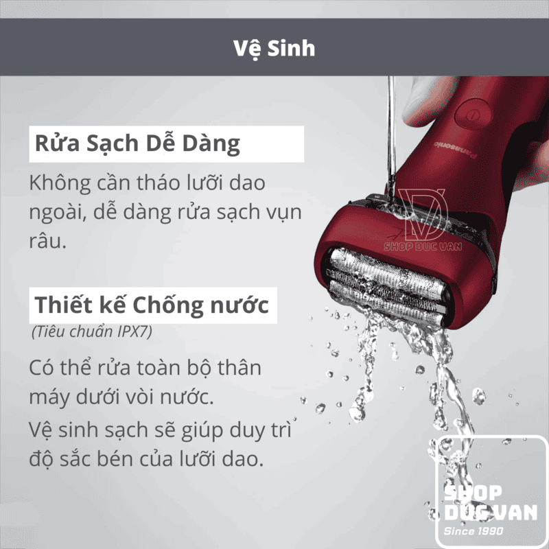 Panasonic ES-L321W Wet & Dry Electric Razor - Smart Lamdash AI Sensor, Built-In Foam Making Mode, 1-Hour Fast Charge