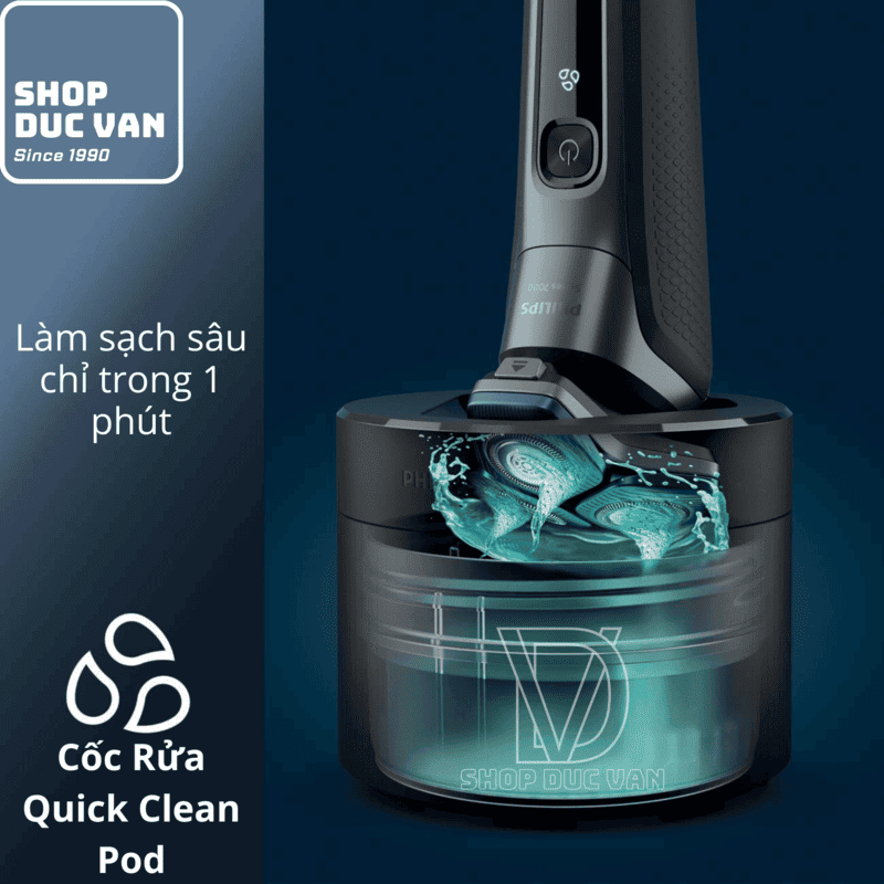 Philips Shaver Series 5000 S5882/60, Wet & Dry Electric Shaver with SkinIQ Technology and Quick Clean Pod