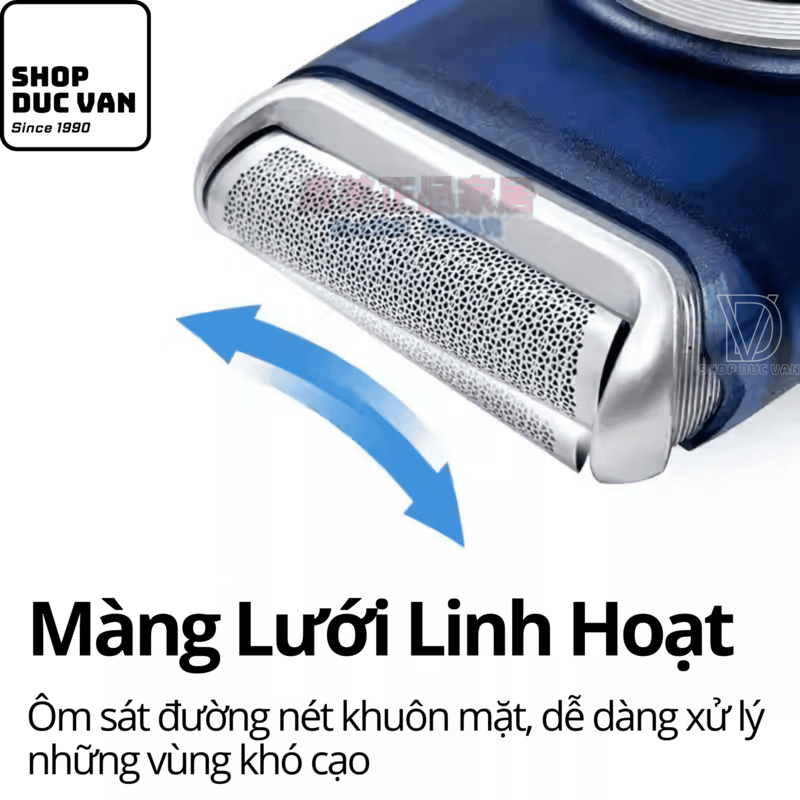 Braun Electric Mini Shaver M60 for Men, Mobile Electric Shaver With Battery Operated