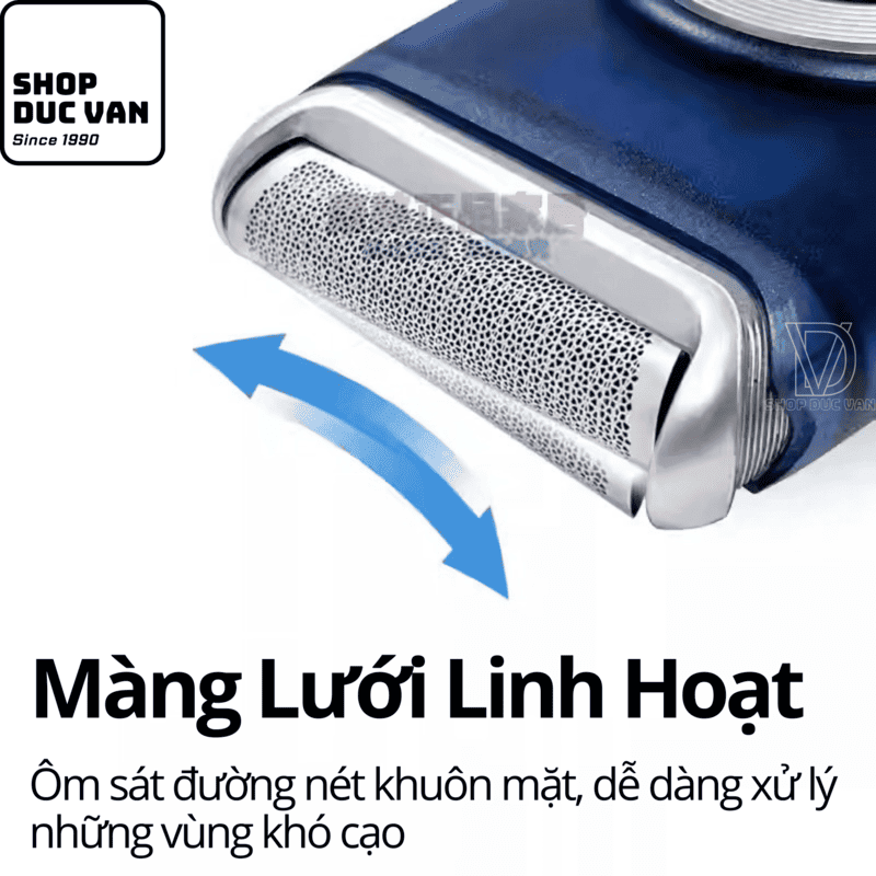 Braun Electric Mini Shaver M60s for Men, Mobile Electric Shaver With Battery Operated