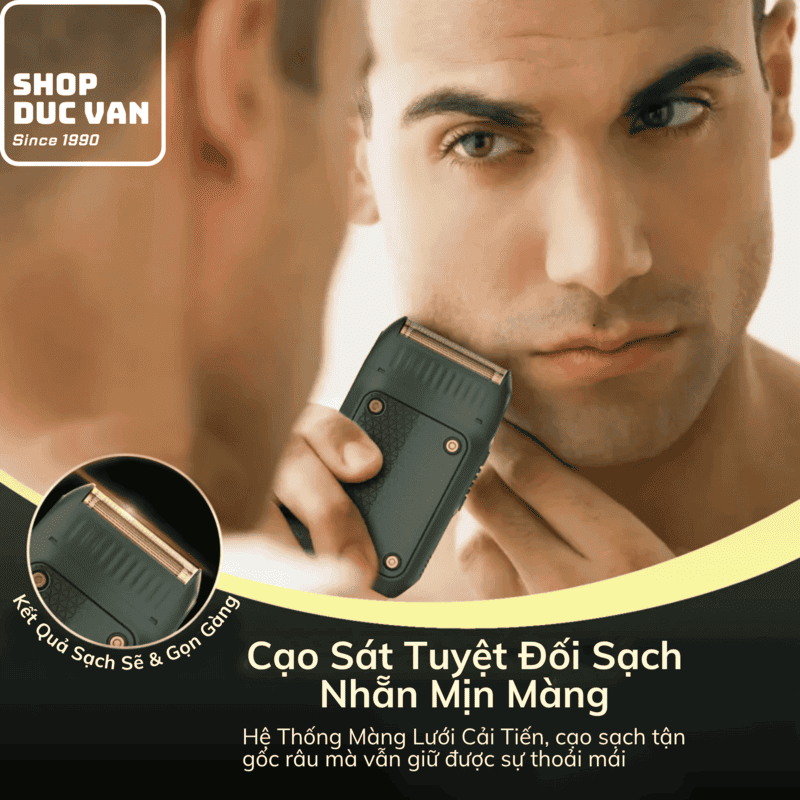 VGR V-353 Mini Electric Shaver - Lightweight Pocket Razor, USB Type-C
