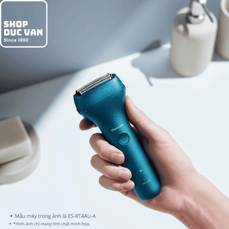Máy Cạo Râu Panasonic ES-RT1A-A, Có Thể Cạo Khô Và Ướt, Hệ Thống 3 Lưỡi Dao