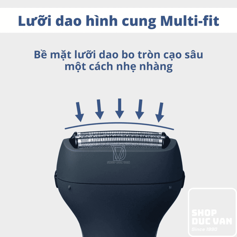 Máy Cạo Râu Panasonic ES-RT1A-A, Có Thể Cạo Khô Và Ướt, Hệ Thống 3 Lưỡi Dao