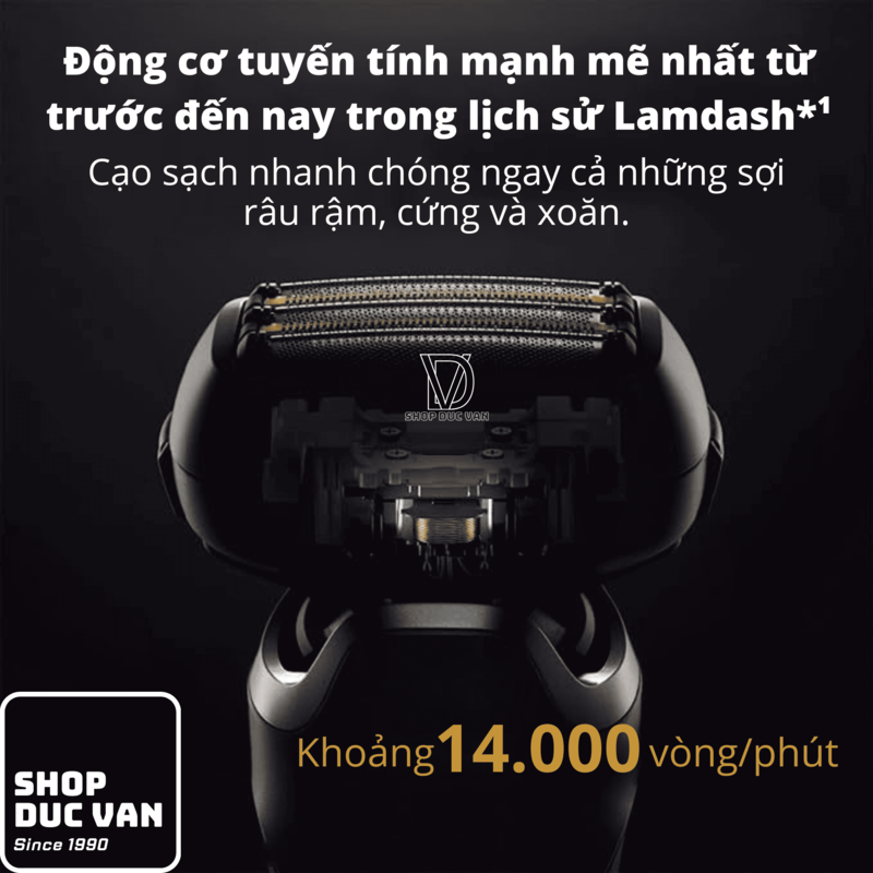 Máy Cạo Râu Panasonic Lamdash 5 Pro ES-L551U Hệ Thống 5 Lưỡi Đầu Cạo 5D Công Nghệ AI Tự Động Tăng Giảm Công Suất Sạc Cáp Type-C Tiện Lợi