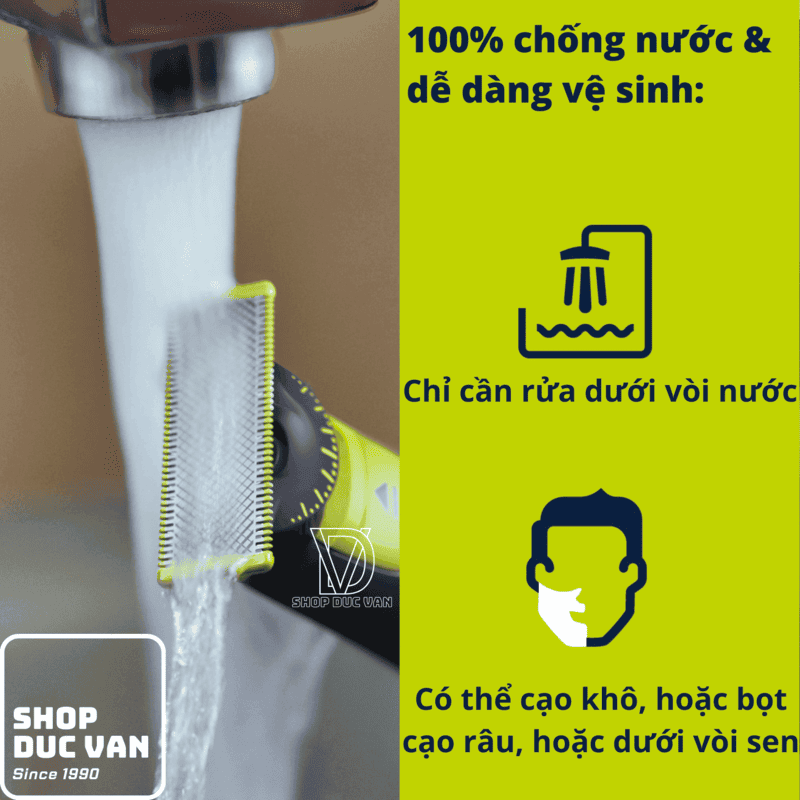 Philips Norelco OneBlade 360 Face + Body Hair Trimmer & Shaver QP2834/70 - Wet/Dry Waterproof, 60-Min Li-Ion Battery