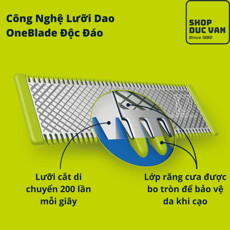 Philips Norelco OneBlade 360 Face + Body Hair Trimmer & Shaver QP2834/70 - Wet/Dry Waterproof, 60-Min Li-Ion Battery