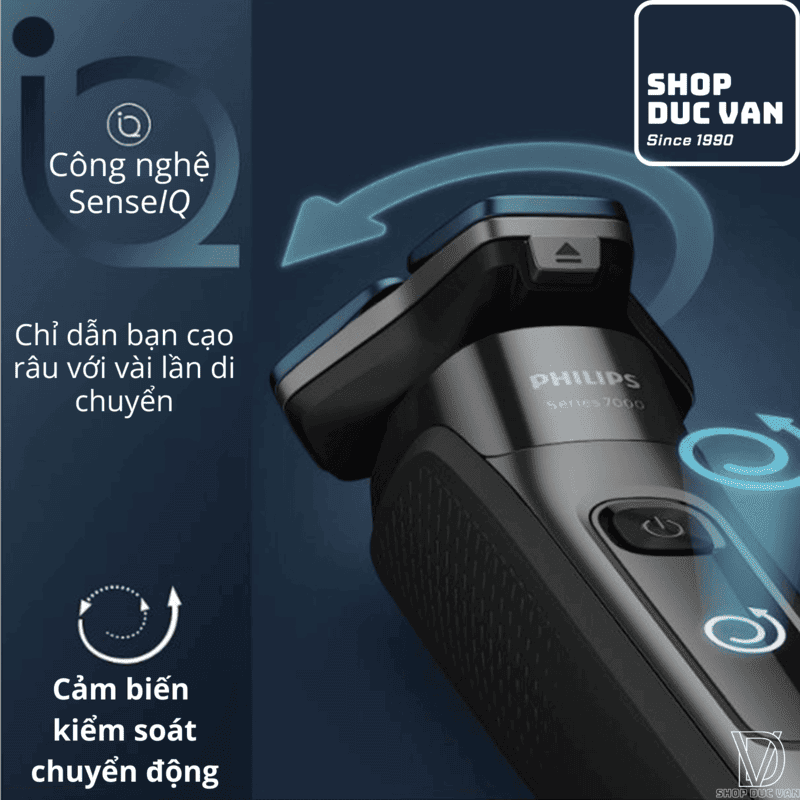 Philips Norelco Shaver Series 7000 S7882/16 Reduces Irritation For Sensitive Skin with SkinIQ