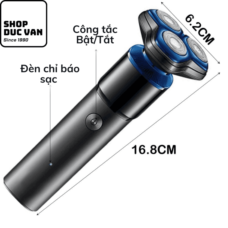 VGR V-325 Electric Shaver 3D Independent Floating Heads, 500mAh Lithium Battery