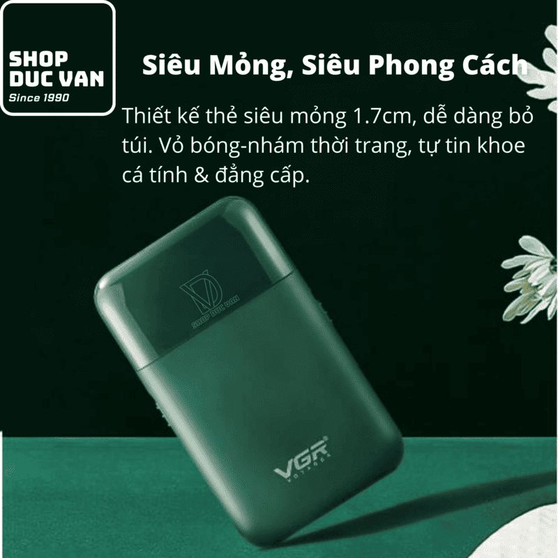 VGR V-390 Portable Mini Compact Pocket Travel Electric Shaver, USB Type-C Shaver