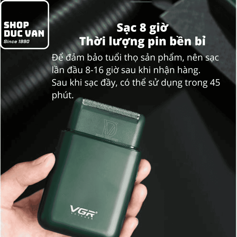 VGR V-390 Portable Mini Compact Pocket Travel Electric Shaver, USB Type-C Shaver