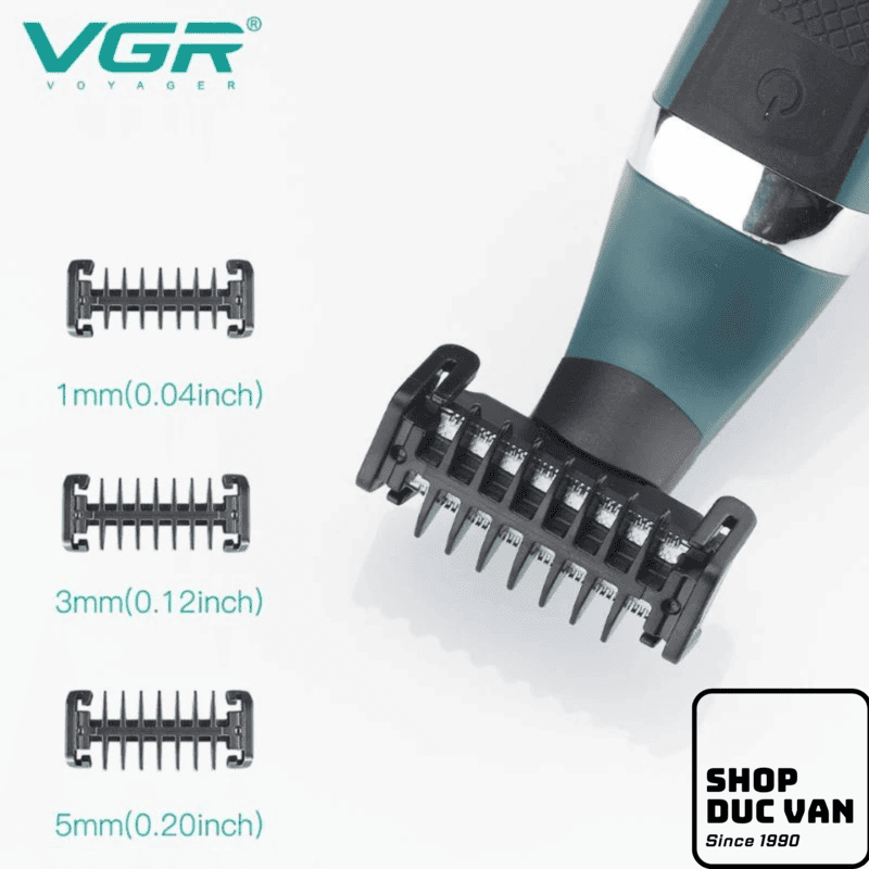 Máy Cạo Râu VGR V-393 Đa Năng 2 Trong 1, Chống Nước IPX5