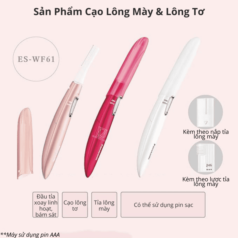 Panasonic ES-WF61 Feerie Eyebrow Trimmer & Face Shaver